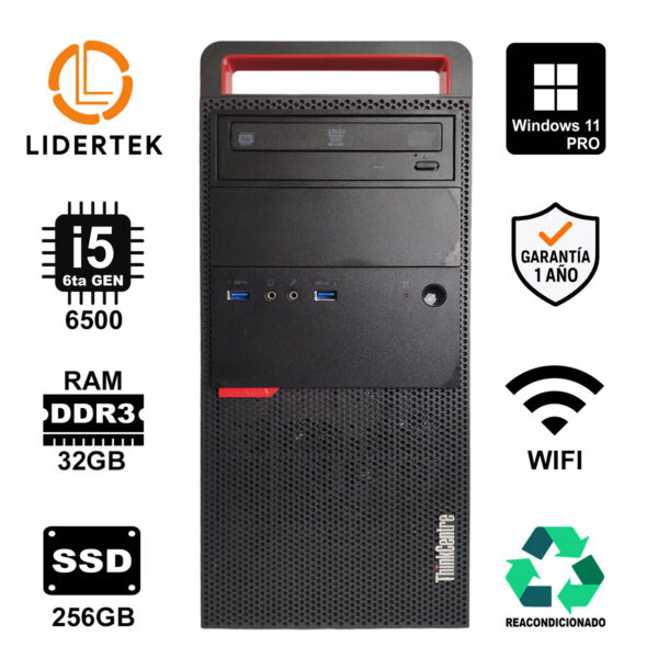 Torre Pc Escritorio Intel Core I5 32gb Ssd 256gb Win11 Wifi
