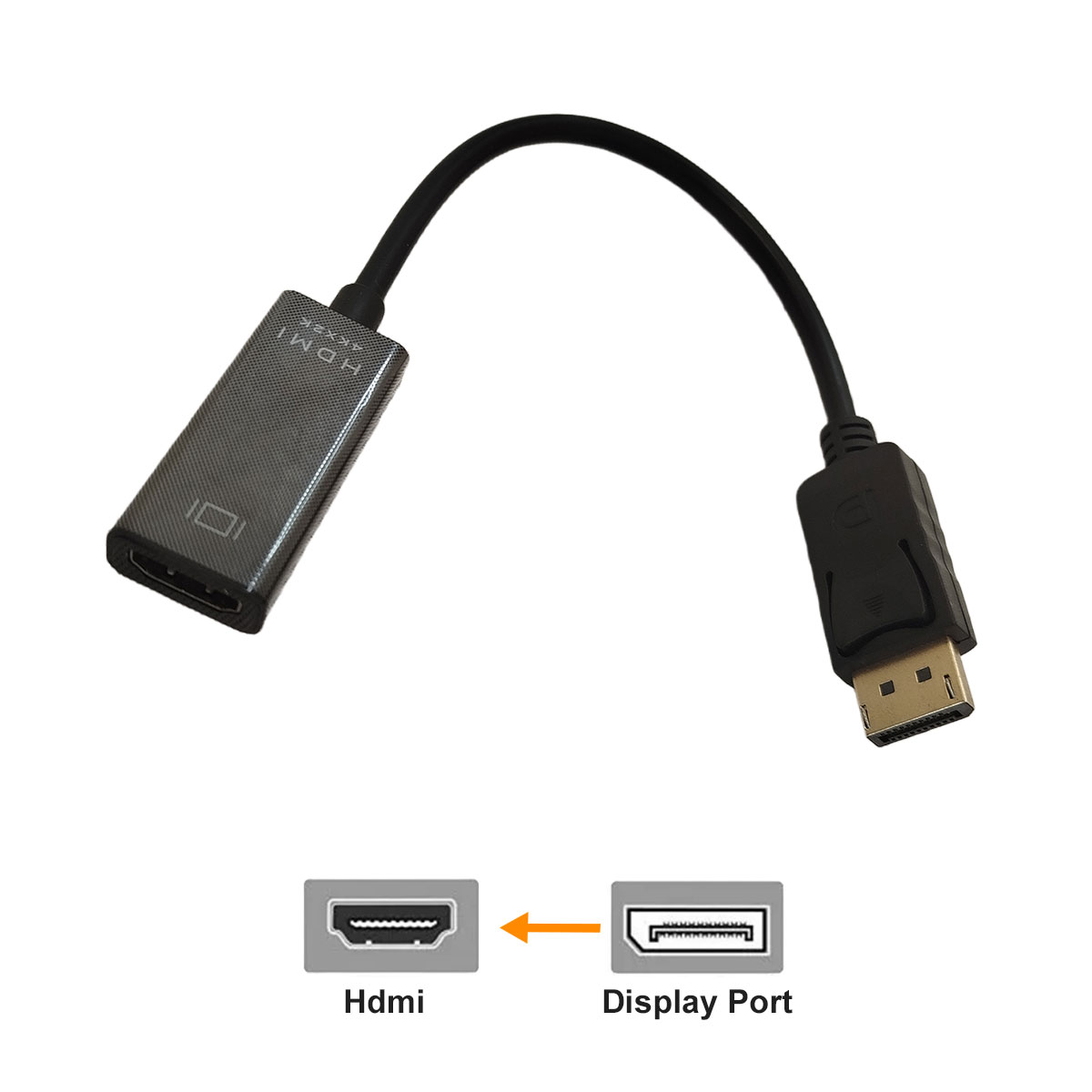 Adaptador Conversor Display Port a Hdmi Hdtv Audio Video 4K