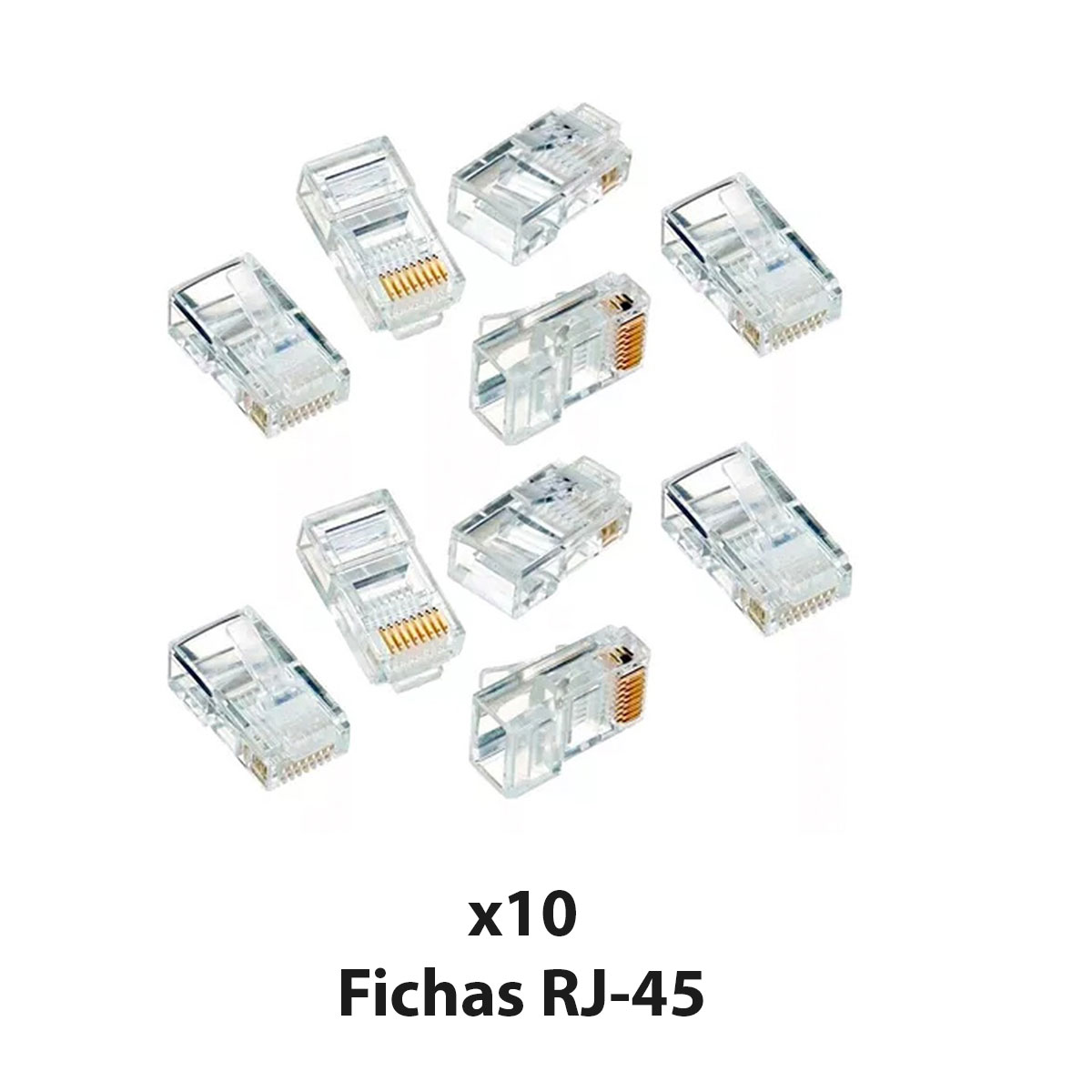 Cable Red Utp Cat5 Exterior 50mts + 10 Fichas Rj45 + Pinza