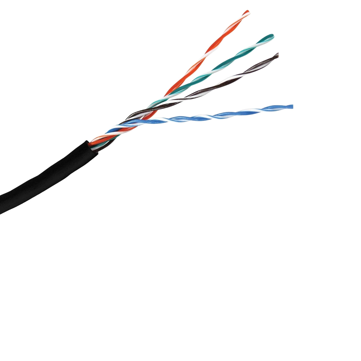 Cable Red Utp Cat5 Exterior 50mts + 10 Fichas Rj45 + Pinza