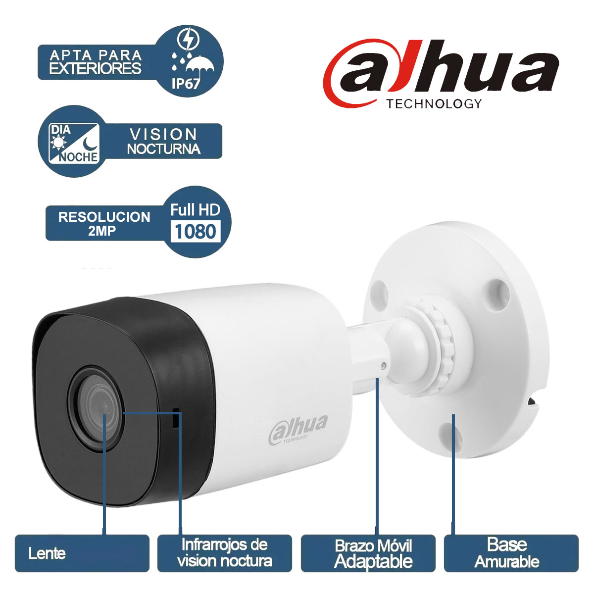 Copia - BOM - KIT x4 CAMARAS 2MP IR + DVR 4CH + 500GB + CABLES