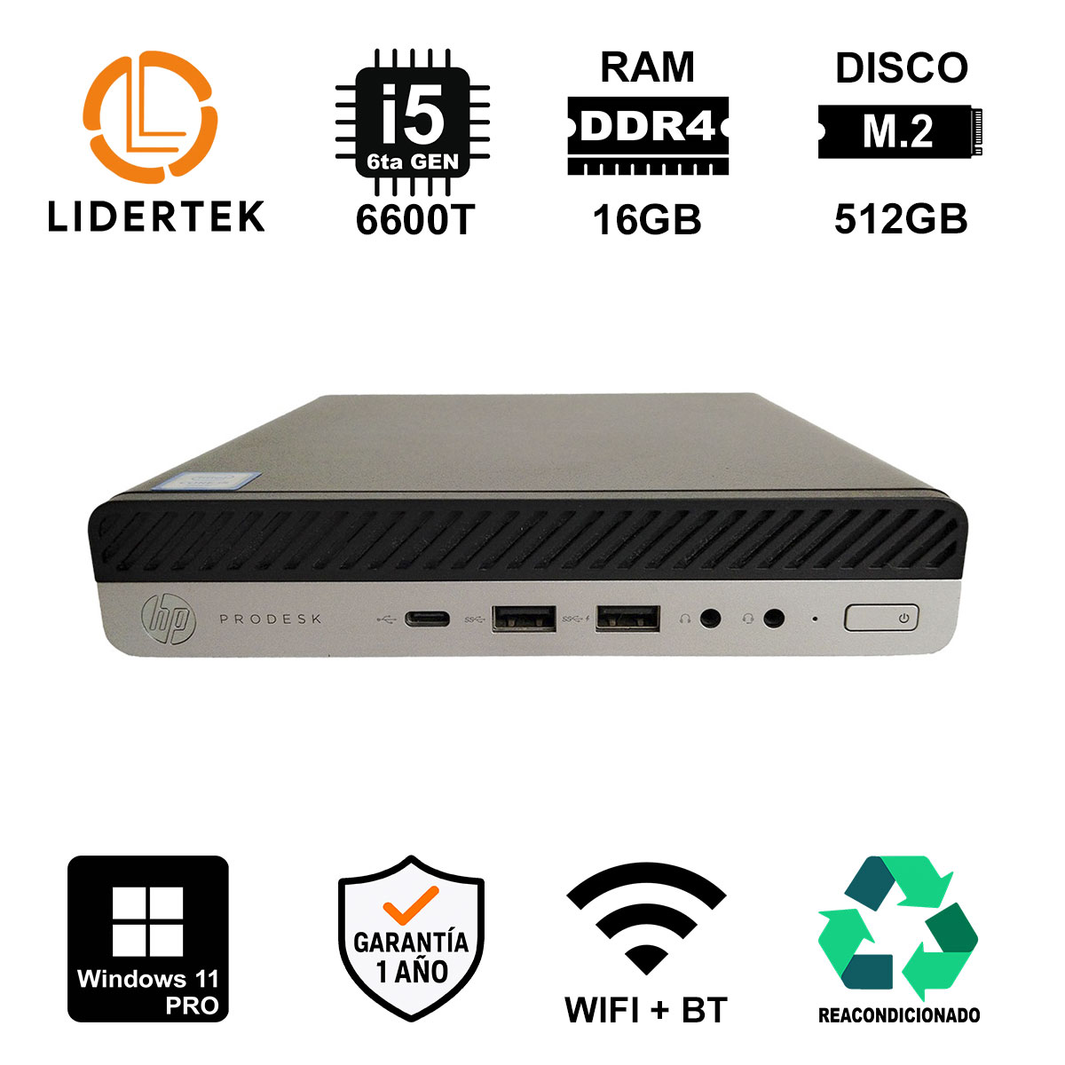 Copia - BOM - MINI PC i5-6600 - 16GB 256 SSD SATA - HP 600 G3