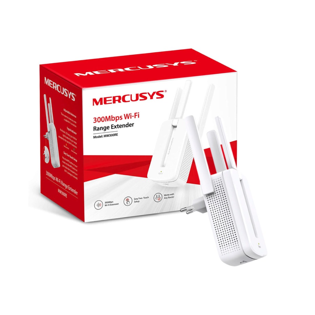 Extensor Wifi Repetidor Wifi Mercusys Mw300r 3 Antenas 300mb