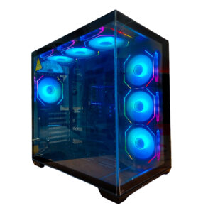 GABINETE PC SEAVIEW GQ360B |7 FANES | NEGRO