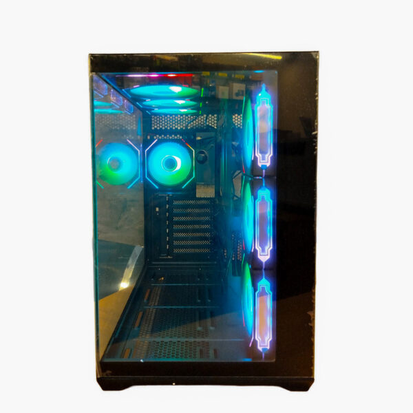 GABINETE PC SEAVIEW GQ360B |7 FANES | NEGRO