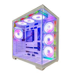 GABINETE PC SEAVIEW GQ360B |7 FANES | WHITE