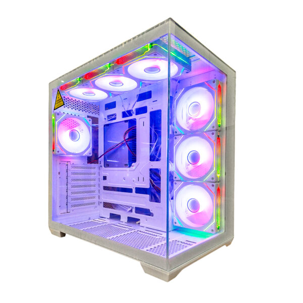 GABINETE PC SEAVIEW GQ360B |7 FANES | WHITE