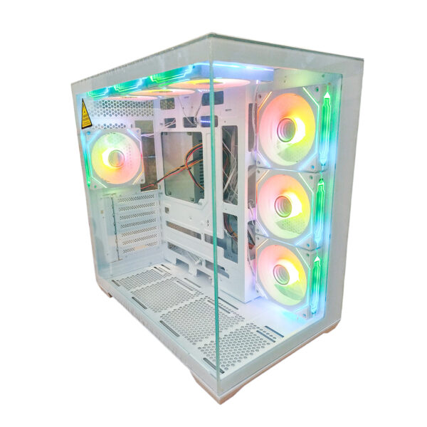 GABINETE PC SEAVIEW GQ360B |7 FANES | WHITE