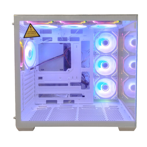 GABINETE PC SEAVIEW GQ360B |7 FANES | WHITE
