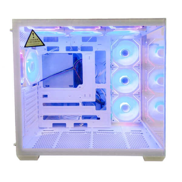 GABINETE PC SEAVIEW GQ360B |7 FANES | WHITE