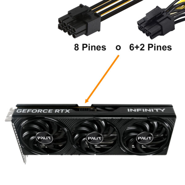 GRAFICA RTX5060 - PALIT - 8GB - GDDR7 - x3 FAN