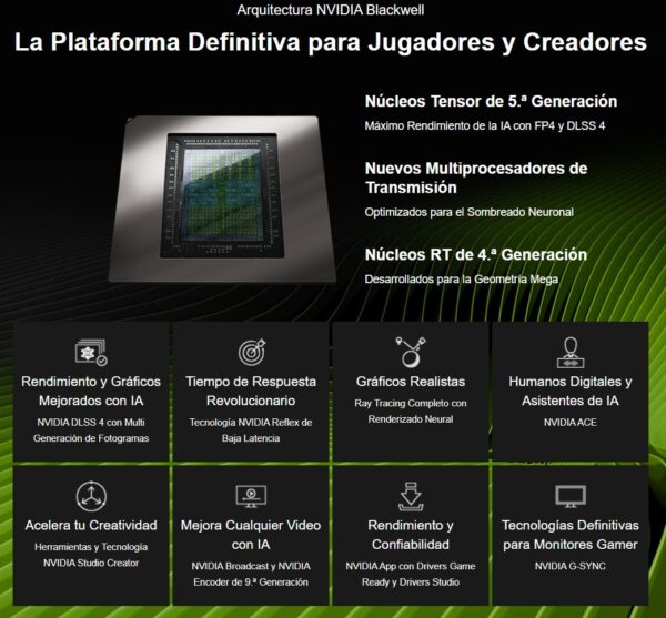 GRAFICA RTX5060 - PALIT - 8GB - GDDR7 - x3 FAN