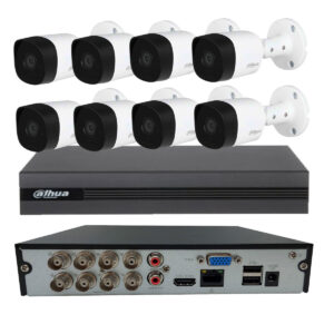 Kit de Seguridad 8 Camaras Exterior Full Hd Dvr + Disco Duro