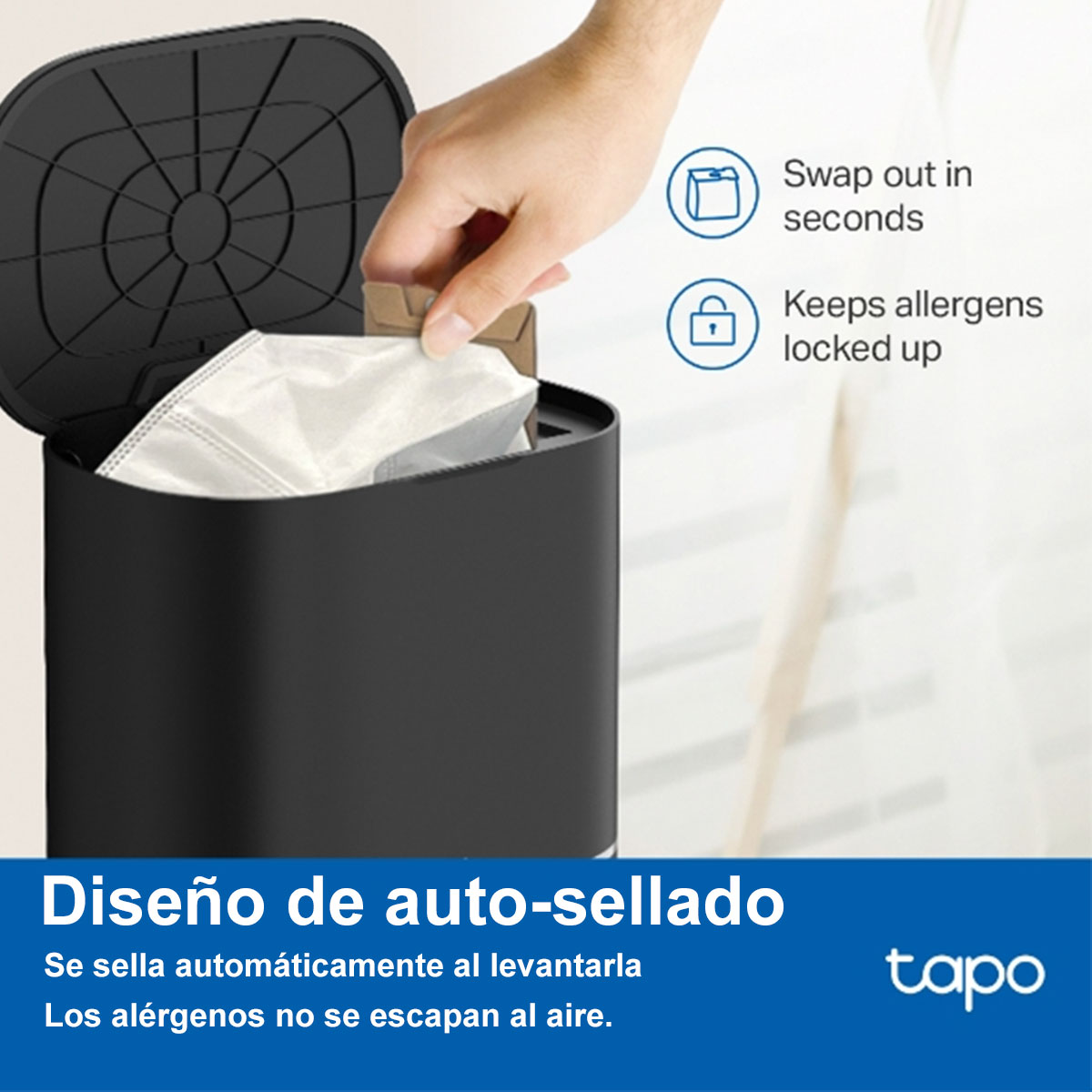 Kit x5 Bolsas de Polvo Aspiradora Tapo Rv20 Rv30 Max Plus