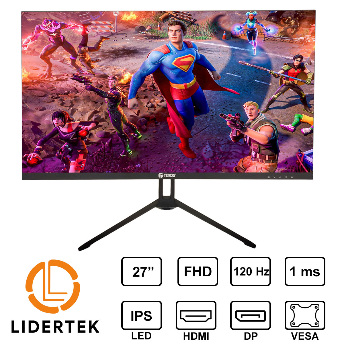 MONITOR 27" | TEROS TE-2713| FHD | 120HZ - 1ms | HDMI DP