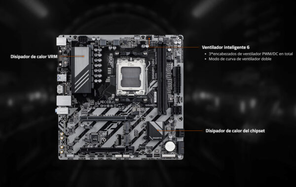 MOTHER GIGABYTE B840M D2H - 2DIMM - AM5