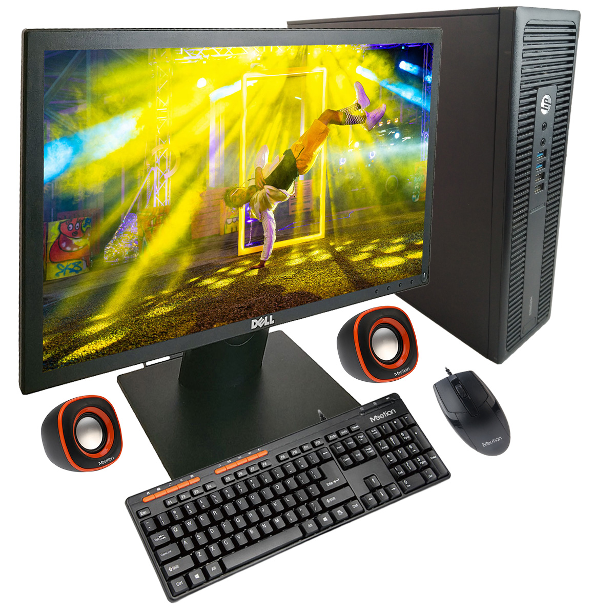 Pc Escritorio Completa Hp 8gb Ram + 256gb Ssd, Ideal Estudio