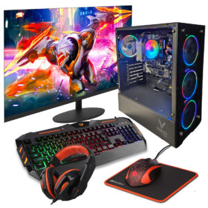 Pc Torre Gamer Amd Ryzen 5 16gb Ram Ssd 960 + Combo-Monitor