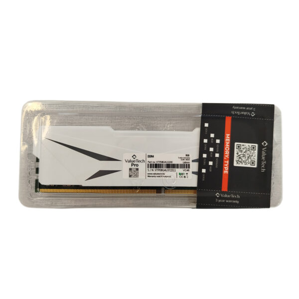 RAM PC DDR4 8GB 3200MHZ - DISIPADA - WHITE - VALUETECH