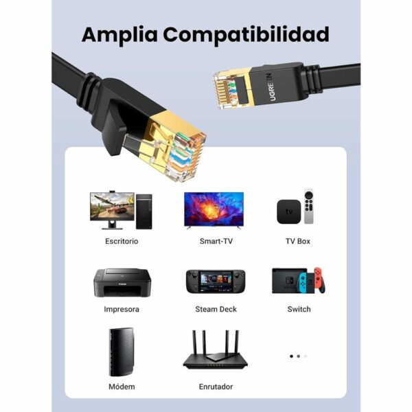 CABLE RED CAT7 U/FTP 20 MTS - NEGRO - COBRE