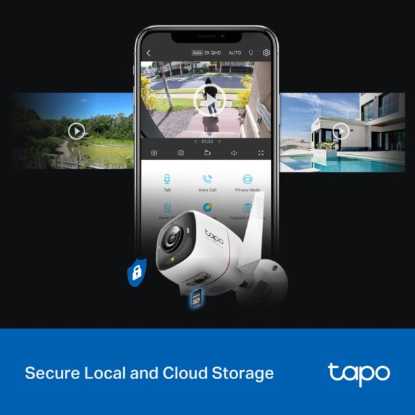 Cámara Seguridad Exterior Wi-fi Tapo C212 4mp Visión Noche