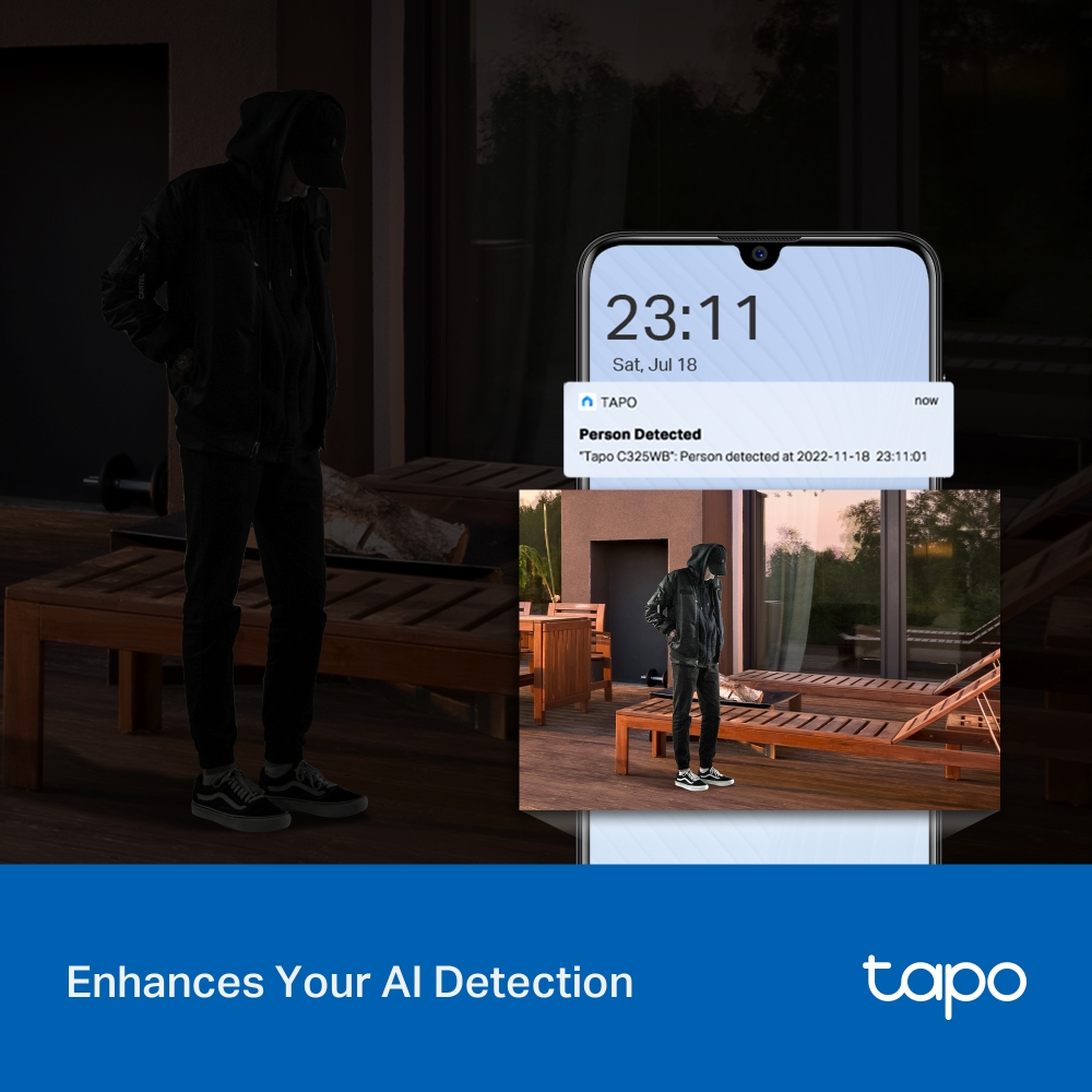 Cámara Seguridad Exterior Wi-fi Tapo C212 4mp Visión Noche
