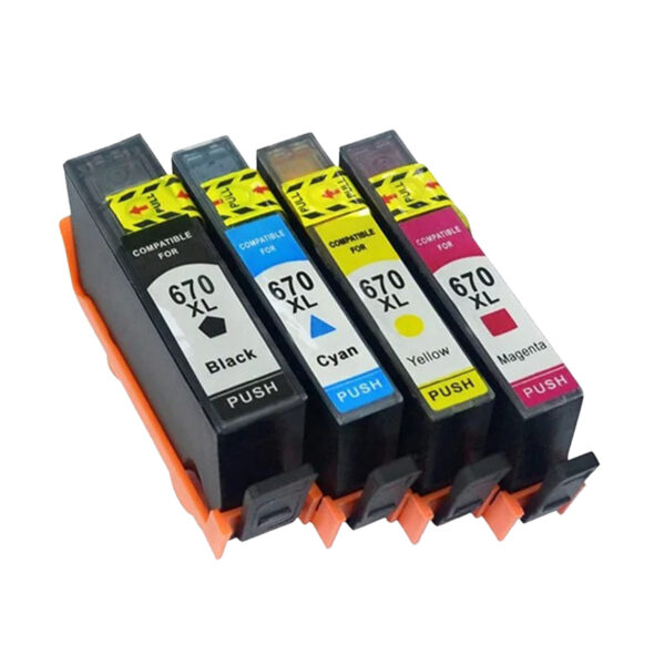 Cartucho Compatible Para Hp 670xl Desk-jet 3525 4615 Cyan