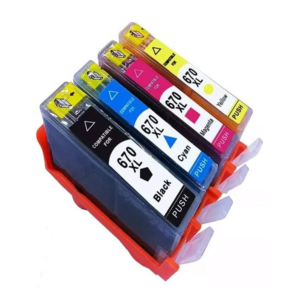 Cartucho Compatible Para Hp 670xl Desk-jet 3525 4615 Magenta