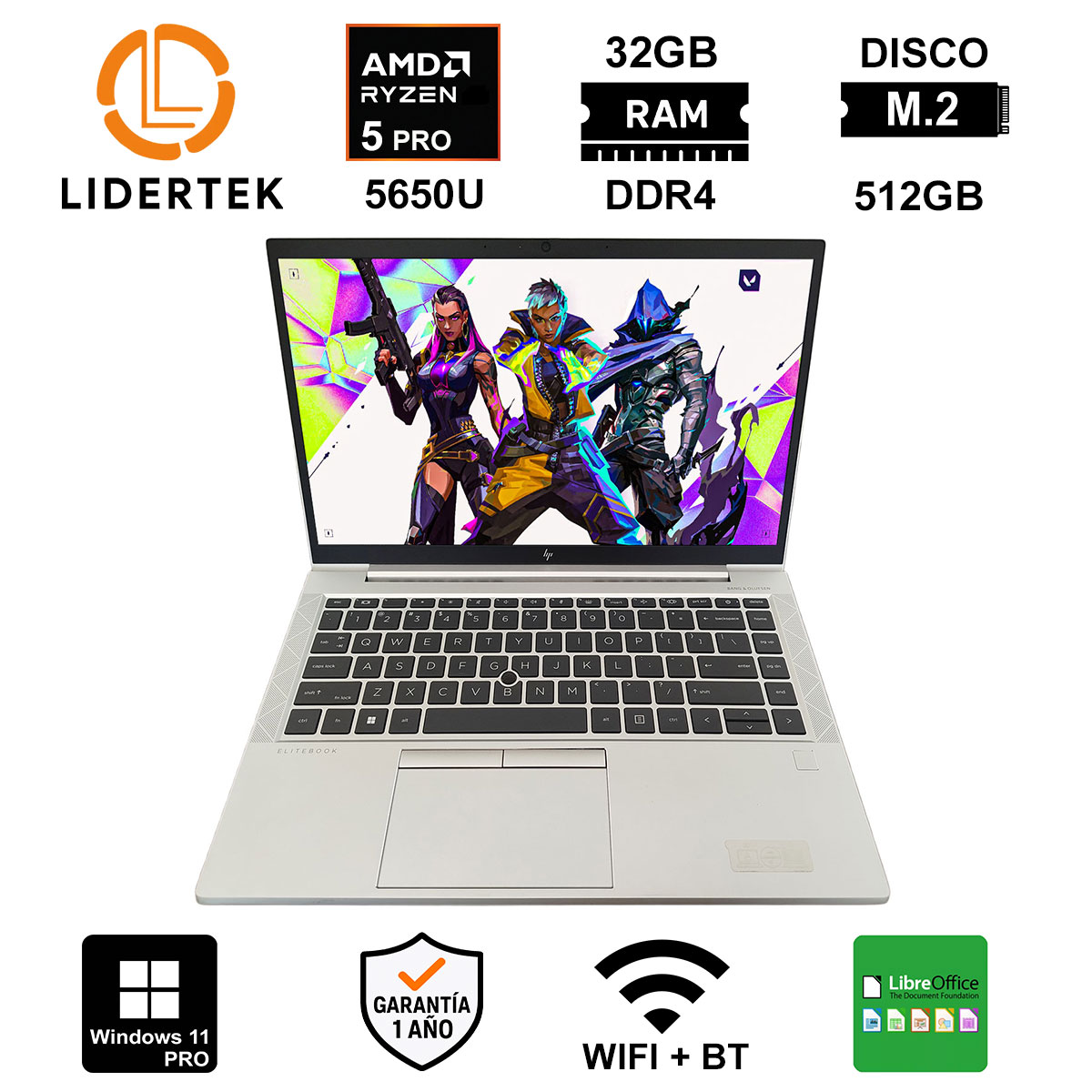 Copia - BOM - NOTEBOOK RYZEN 5 PRO 5650U - 16GB / 512GB M2 - 14" - HP 845 G8