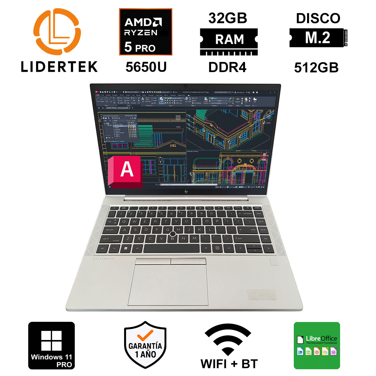 Copia - BOM - NOTEBOOK RYZEN 5 PRO 5650U - 16GB / 512GB M2 - 14" - HP 845 G8