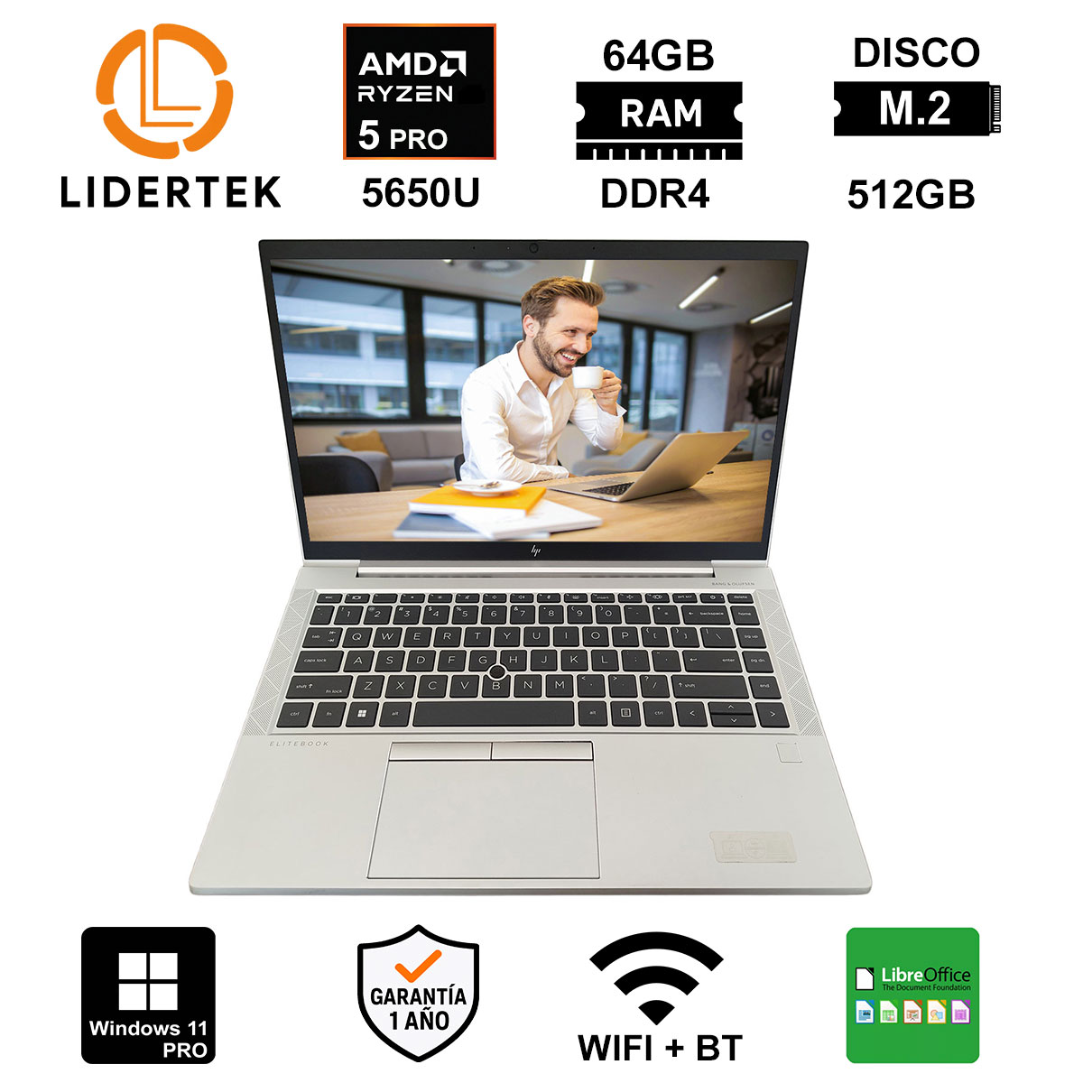 Copia - BOM - NOTEBOOK RYZEN 5 PRO 5650U - 48GB / 512GB M2 - 14" - HP 845 G8