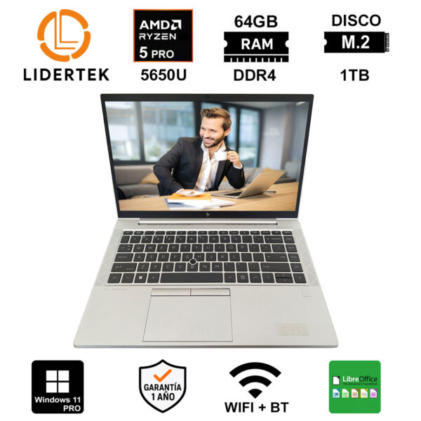 Copia - BOM - NOTEBOOK RYZEN 5 PRO 5650U - 64GB / 512GB M2 - 14" - HP 845 G8