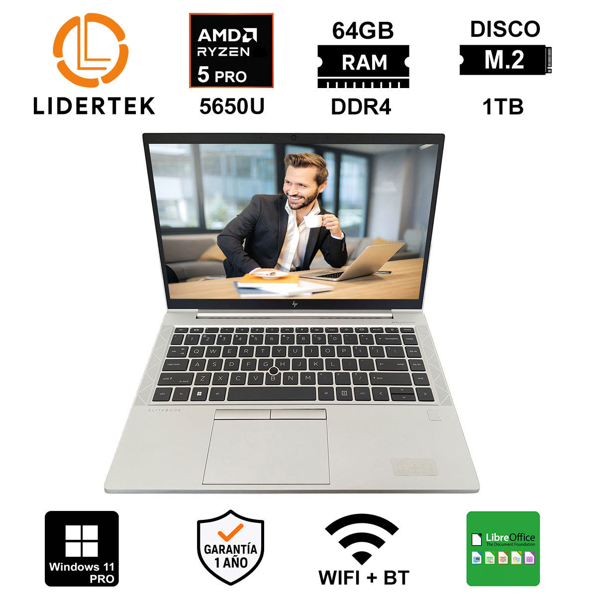 Copia - BOM - NOTEBOOK RYZEN 5 PRO 5650U - 64GB / 512GB M2 - 14" - HP 845 G8