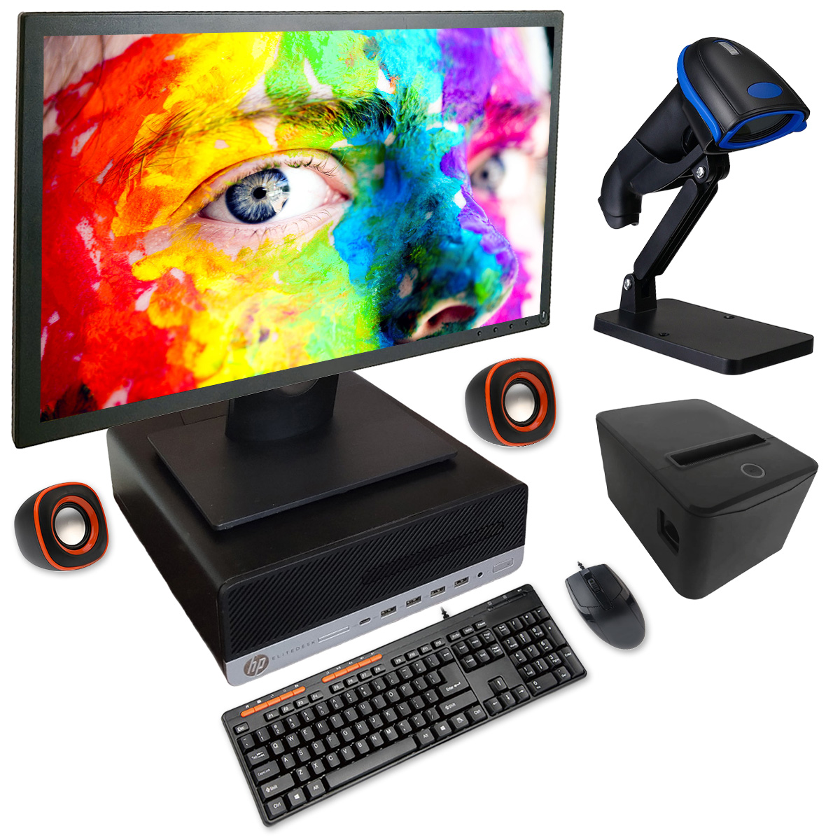 Copia - BOM - PC Completa + Impresora Térmica - DESKTOP AMD A6-8570 - 8GB DDR4 / 256GB SSD - HP 705 G3