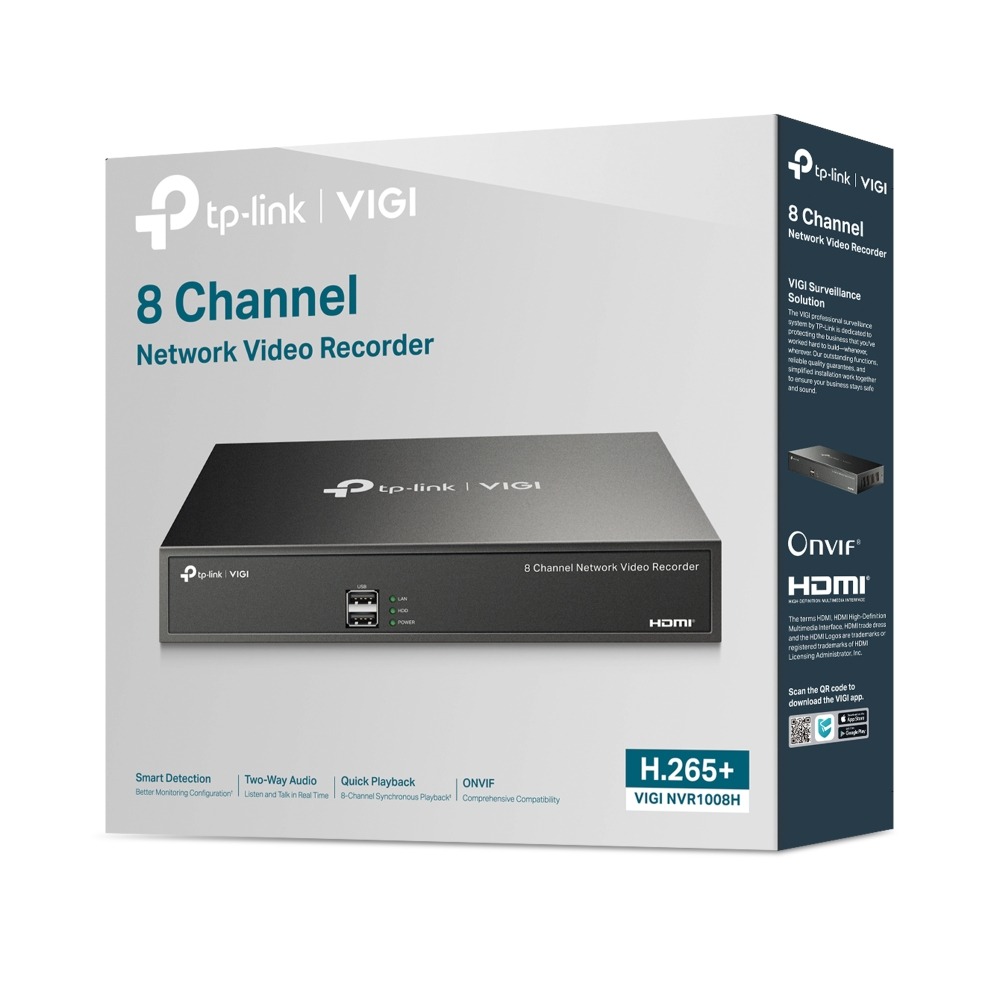 Nvr Tp-Link Vigi Nvr1008H Sistema Vigilancia 8 Canales Hd