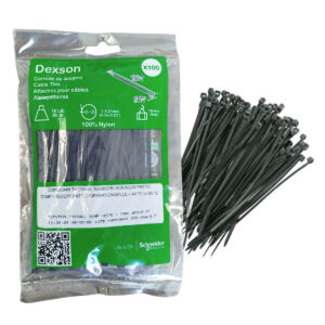 PRECINTOS 100X2.5MM - 100 UNIDADES NEGRO