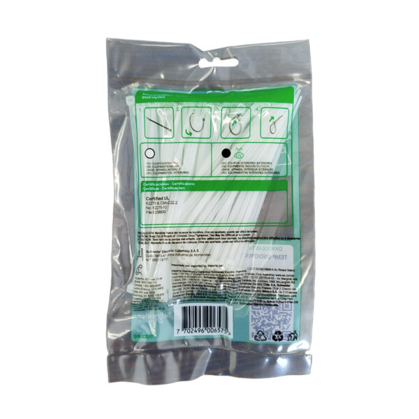 PRECINTOS 100X2.7MM - 100 UNIDADES BLANCO