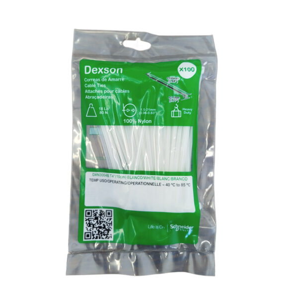 PRECINTOS 100X2.7MM - 100 UNIDADES BLANCO