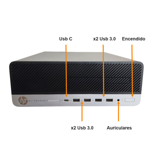 Pc Escritorio Completa Hp 8gb Ram + 256gb Ssd, Ideal Estudio