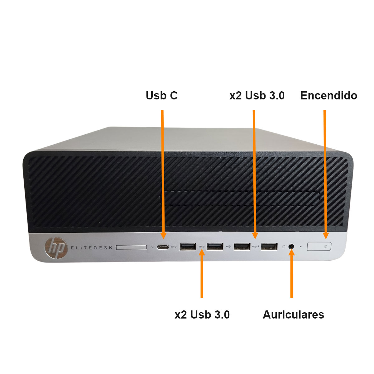 Pc Escritorio Completa Hp 8gb Ram + 256gb Ssd, Ideal Estudio
