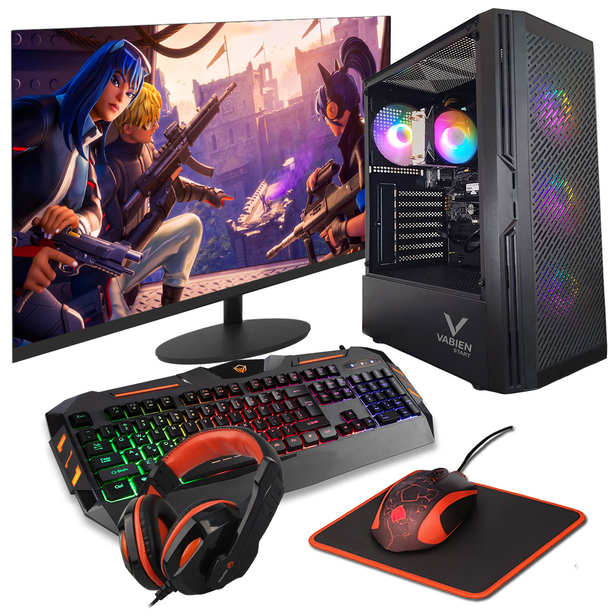Pc Gamer Ryzen 5, Lista Para Jugar 32gb Ram, Ssd 1tb + 512gb