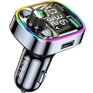 SINTONIZADOR CARG. AUTO TIPO-C O IPHONE FM03 48W/RGB VIDVIE