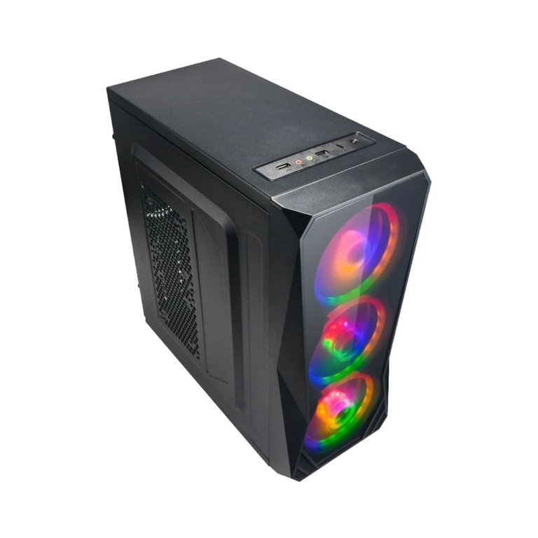 Gabinete Gamer Pc Atx Shot Gaming 3148 + 3 Fanes Elegi Color